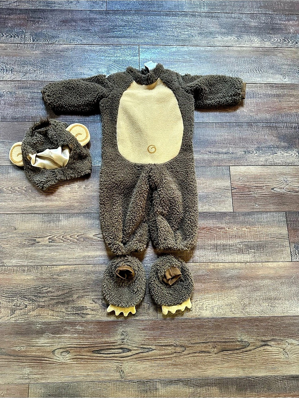 inCharacter Monkey Costume CK6005 Brown Monkey Costume Baby 18-24M Like New